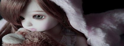 Cute Doll Girl Facebook Covers